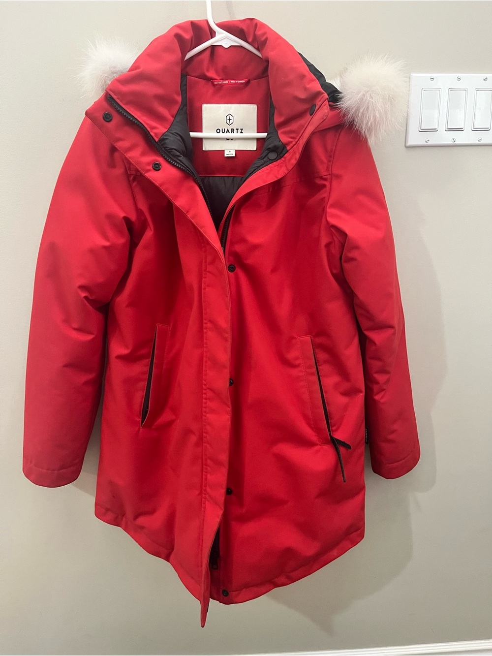 Quartz Co Genia Winter Jacket with Faux-Fur Trim Hood